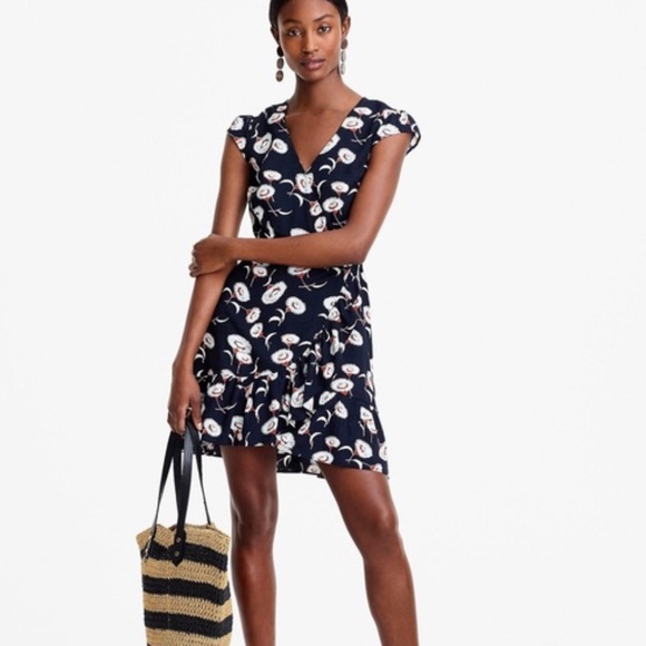 J. Crew Dresses & Skirts - JCREW Mercantile faux wrap dress, Sz 8.